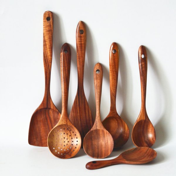 Dark teak kitchenware for sale (1)