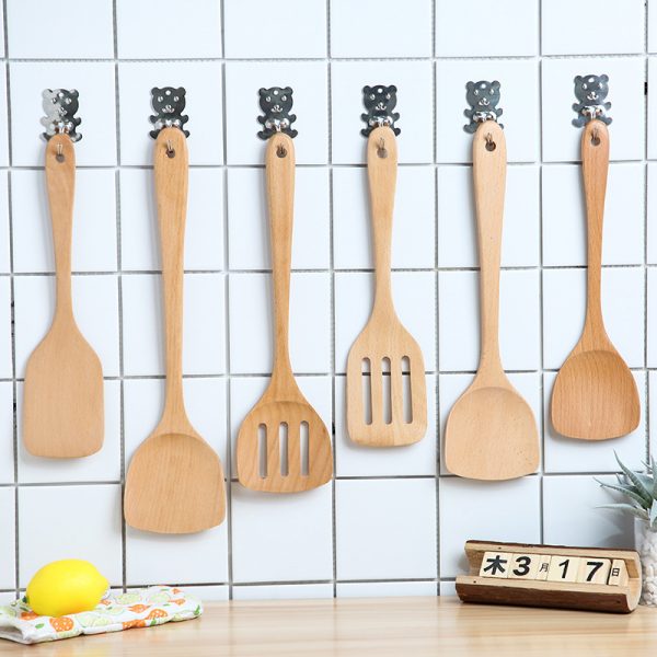 Solid wood spatula wholesale (3)