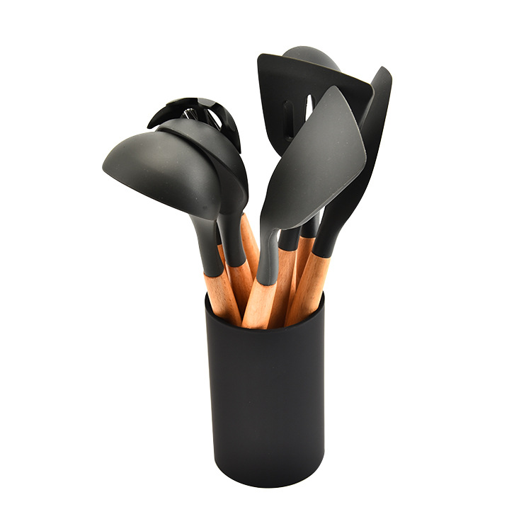 Gray silicone utensil set Utensil Manufacturers